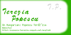 terezia popescu business card